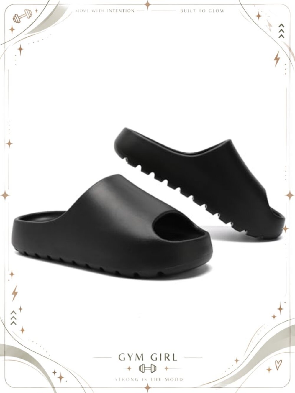 Unisex Cloud Slides EVA Thick Sole Open Toe Water Resistant Recovery Sandals